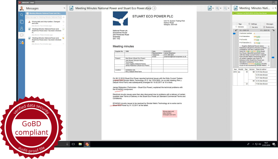 screenshot of AMAGNO Digital Workplace